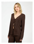 ALL ABOUT EVE - Shania Knit Top - Brown