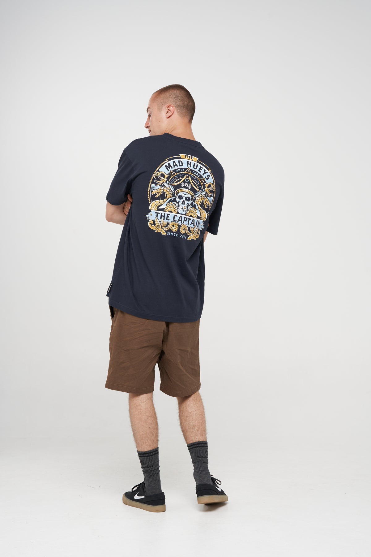 MAD HUEYS - Dragon Captain Tee - Navy