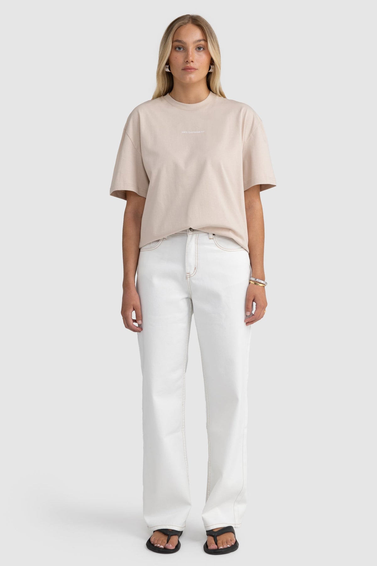 ORTC - Oversized Logo T-Shirt - Bone
