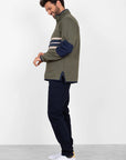 BRAKEBURN-  1/4 Zip Sweat-  Green