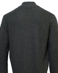 BRIDGEPORT - Knitted Half Zip Top - Moss