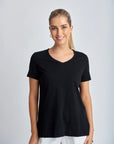 CLOTH PAPER SCISSORS-  HI LOW TEE.  BLACK