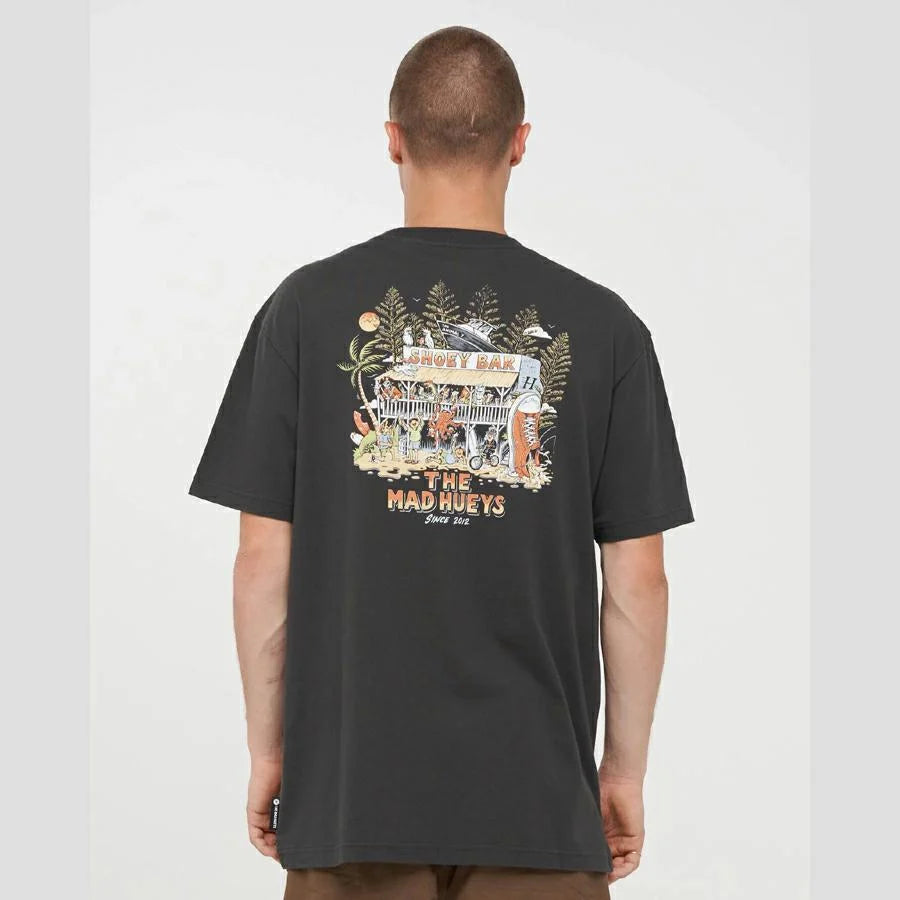THE MAD HUEYS - Shoey Bar SS Tee - Vintage Black