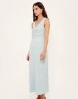 STAPLE THE LABEL - Amelie Gathered Midi Dress - Seafoam