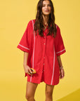CARTEL & WILLOW - Casey Shirt Dress. Mandarin.