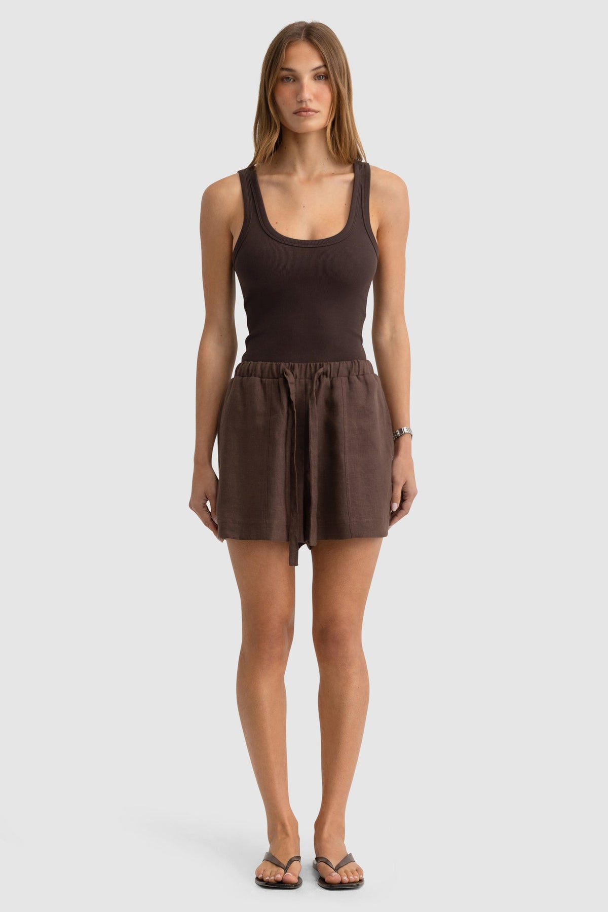ORTC - Luna Linen Short - Carob