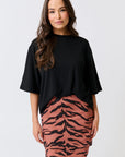 CARTEL & WILLOW - Solana Tee. Black.