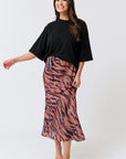 CARTEL & WILLOW - Carys Skirt. Zebra