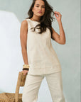CARTEL & WILLOW - Gianna Top. Vanilla