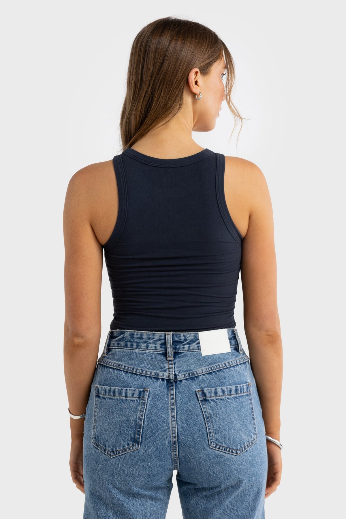 ORTC - Evie Fitted Racerback Tank - Navy