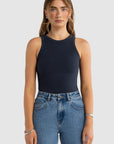 ORTC - Evie Fitted Racerback Tank - Navy