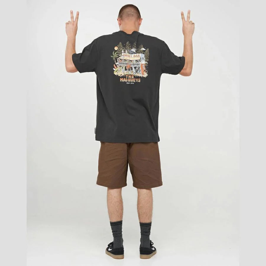 THE MAD HUEYS - Shoey Bar SS Tee - Vintage Black