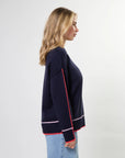 STELLA + GEMMA - Dallas Jumper - Navy Neon