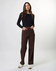 STELLA + GEMMA - Dina Long Pant - Fudge