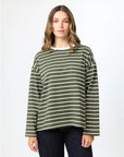 STELLA & GEMMA - Drop Shoulder Tee Khaki