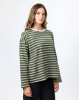 STELLA & GEMMA - Drop Shoulder Tee Khaki