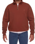 CITY CLUB-  STERLING ZIP KNIT  OVERSIZE FIT / BRICK