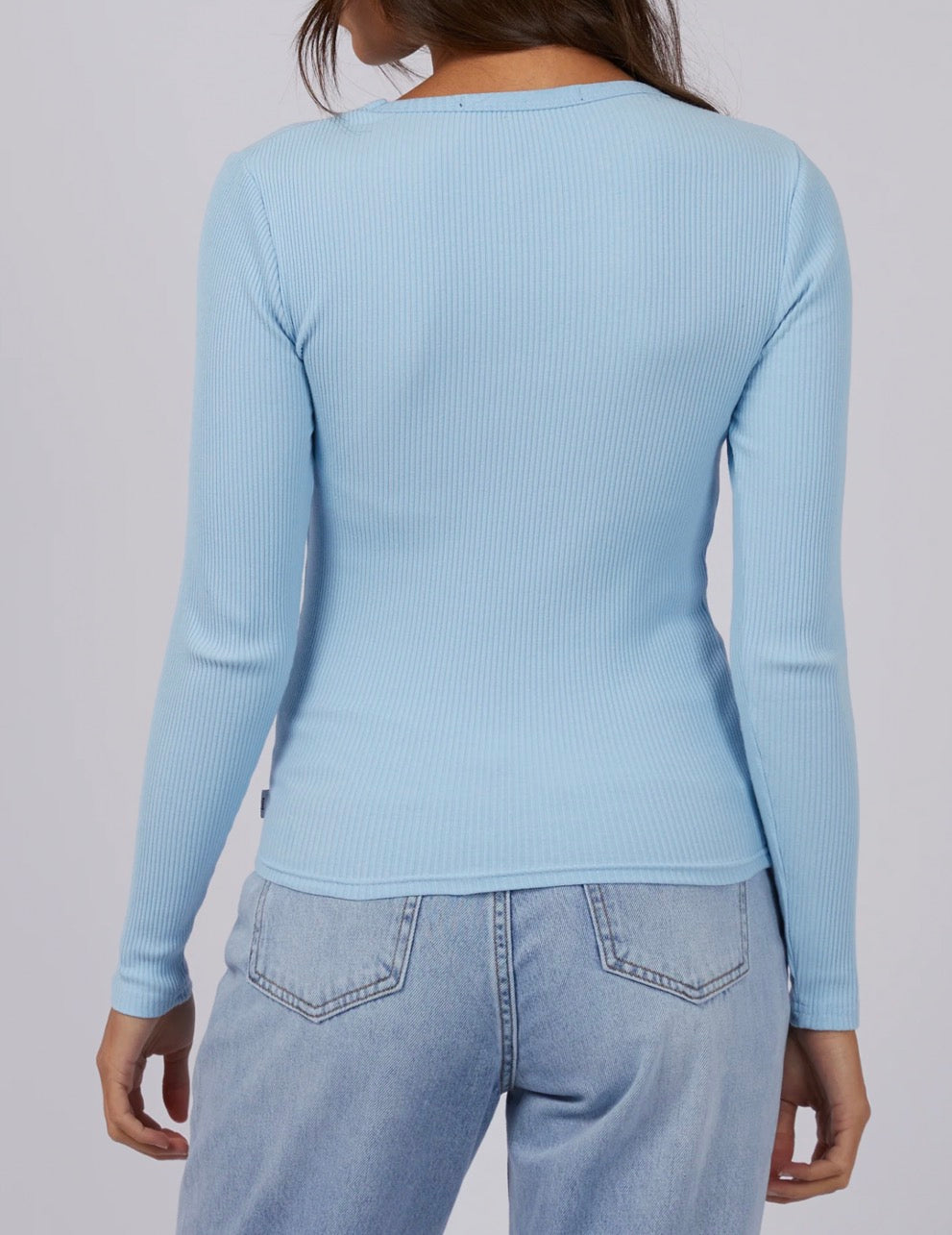 SILENT THEORY - Rib Long Sleeve - Sky Blue