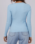 SILENT THEORY - Rib Long Sleeve - Sky Blue