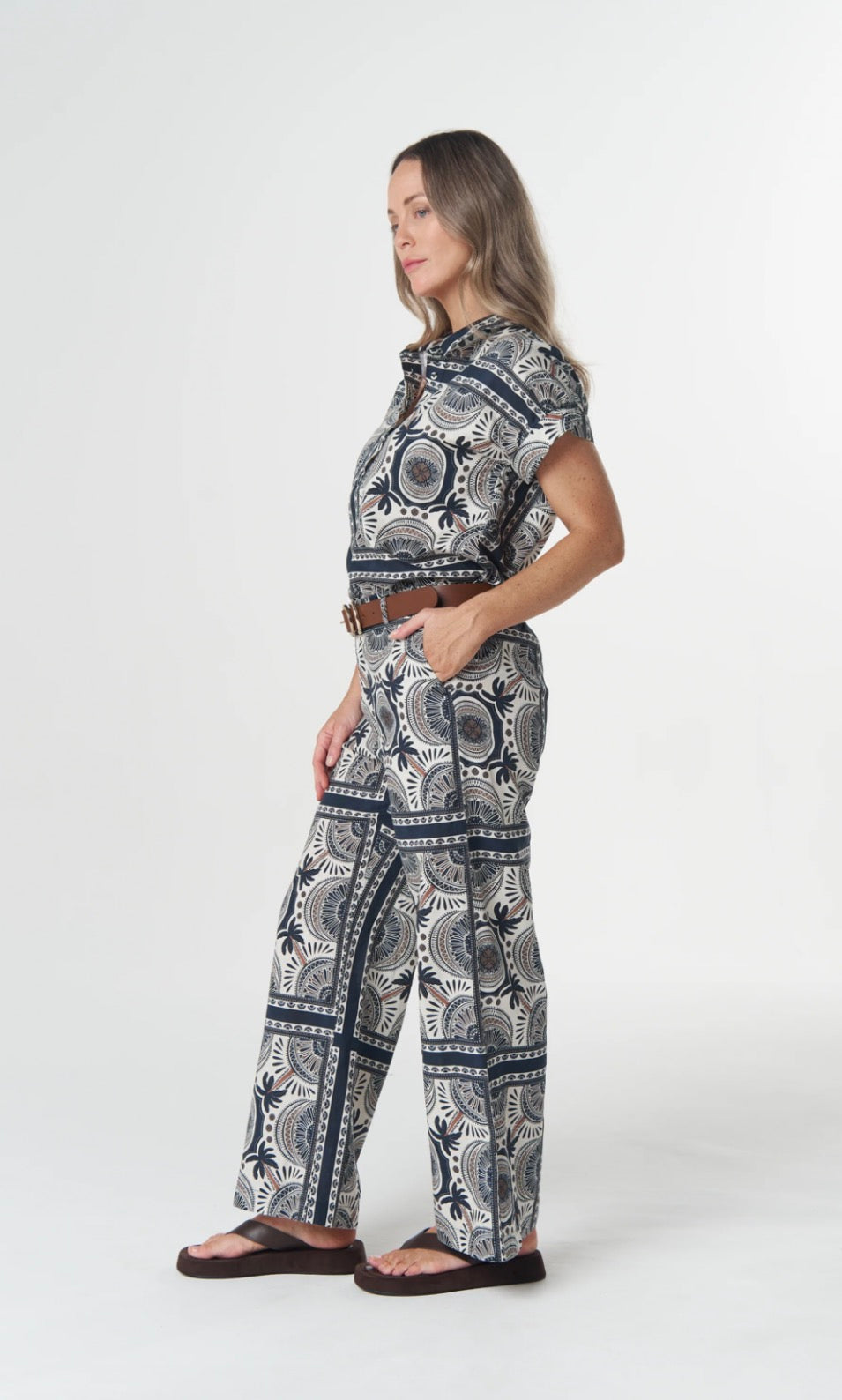 GOONDIWINDI - Desert Palm Print Pant