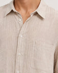 BACK BAY - Linen Stripe Shirt