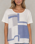 MAGLIA - Georgia Print Top - Blue