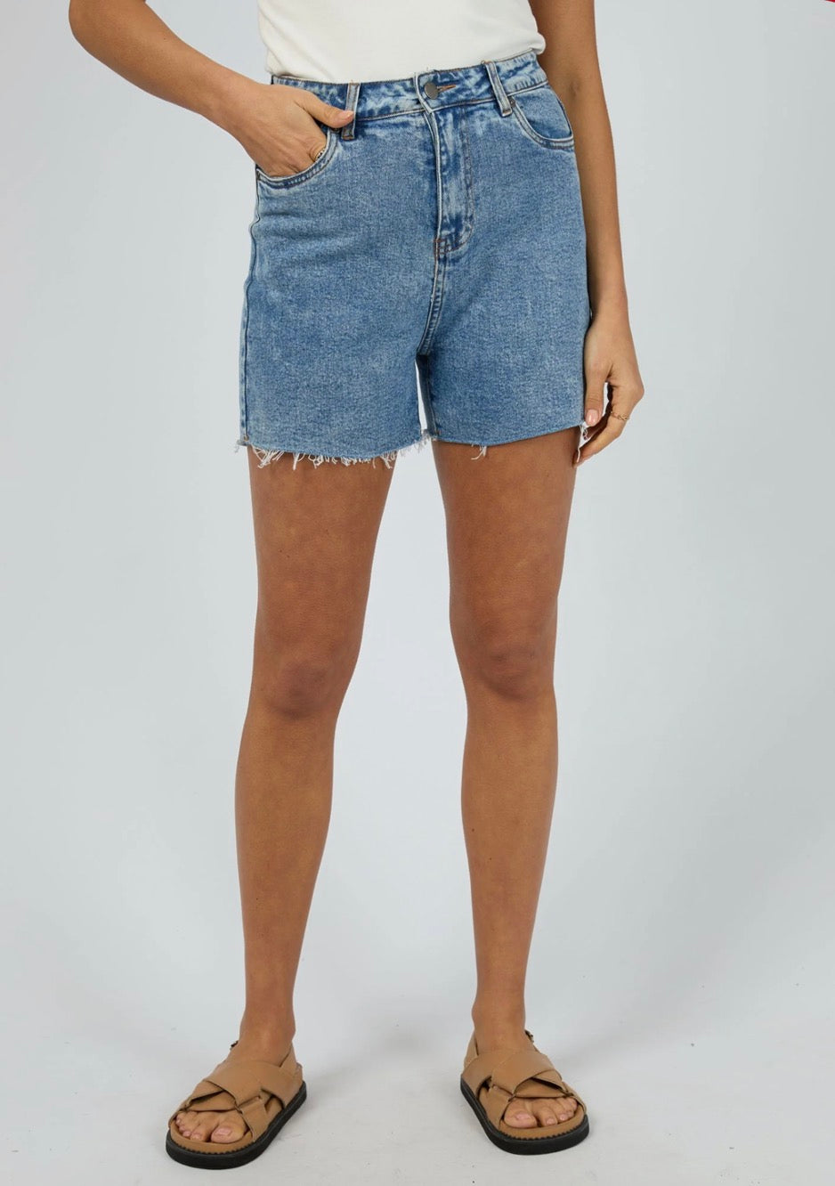 ALL ABOUT EVE - Bobby Cut Off Short - Light Blue