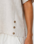 MAGLIA - Linen Top - Natural