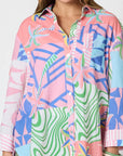 THREADZ - Urban Jungle Print Shirt - Musk Multi