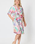 GORDON SMITH - Floral Print Dress - Pink Multi