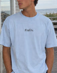 NOMADIC PARADISE - Big Sur Relaxed Tee - Ice Water