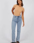 SILENT THEORY - Bella Crop Tee - Peach