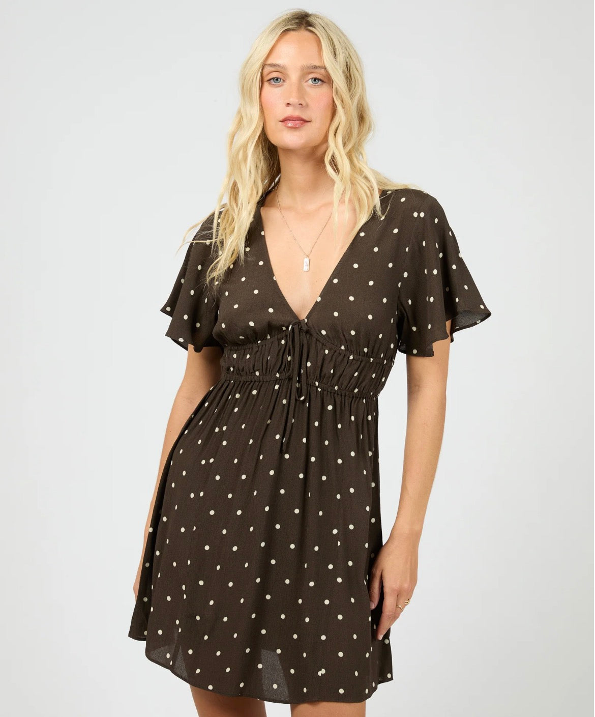ALL ABOUT EVE - Emelia Skater Dress - Brown