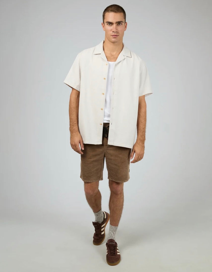 SILENT THEORY - Vacay Textured Shirt - Natural