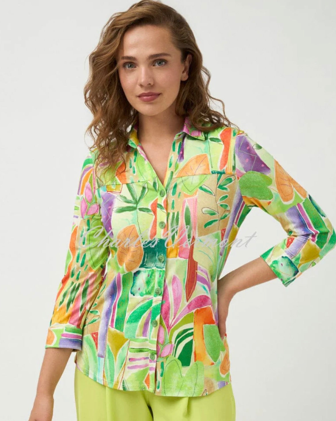 TINTA - Tropical Print Blouse