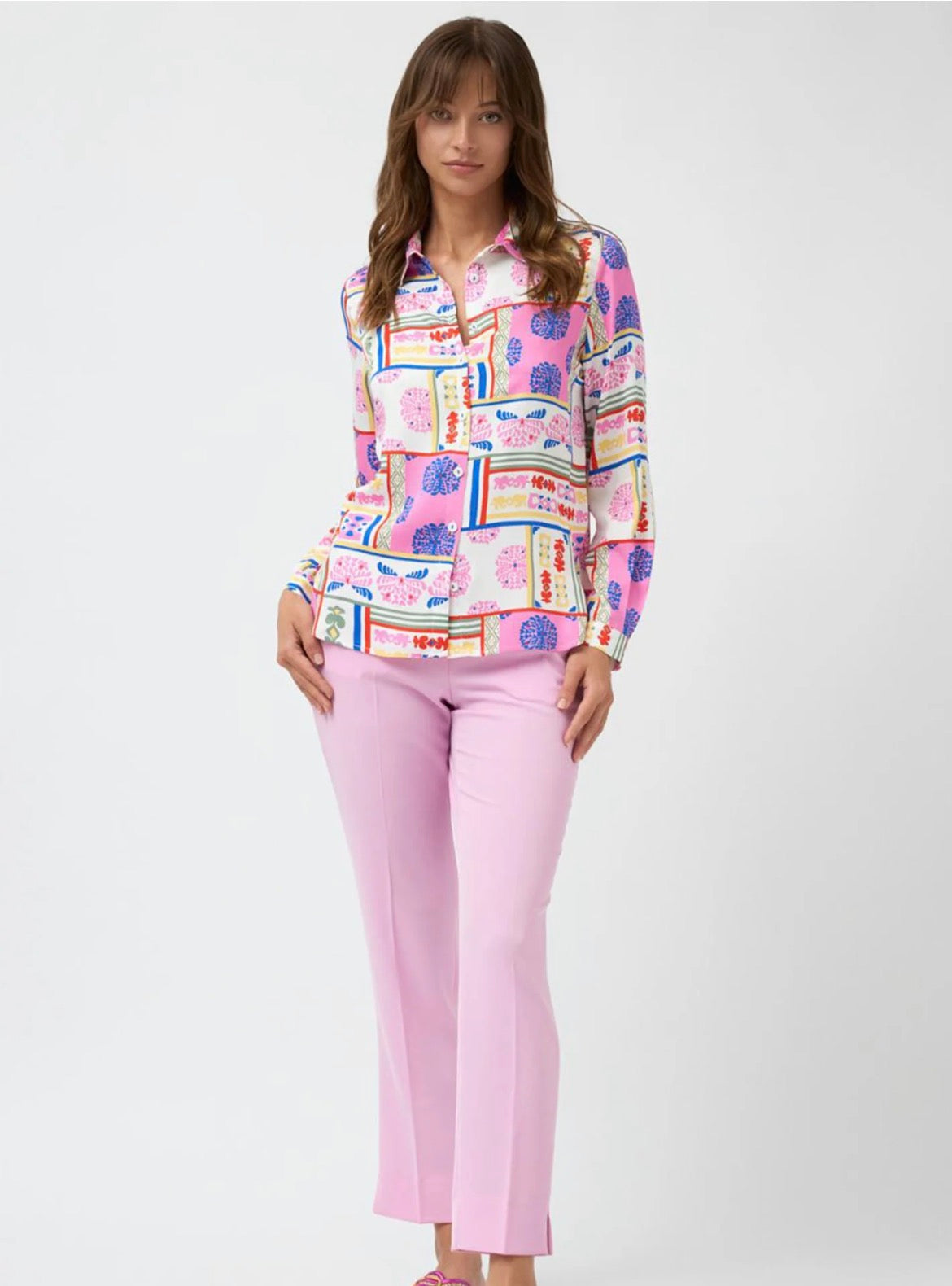 BARILOCHE - Narural Pink Print Top