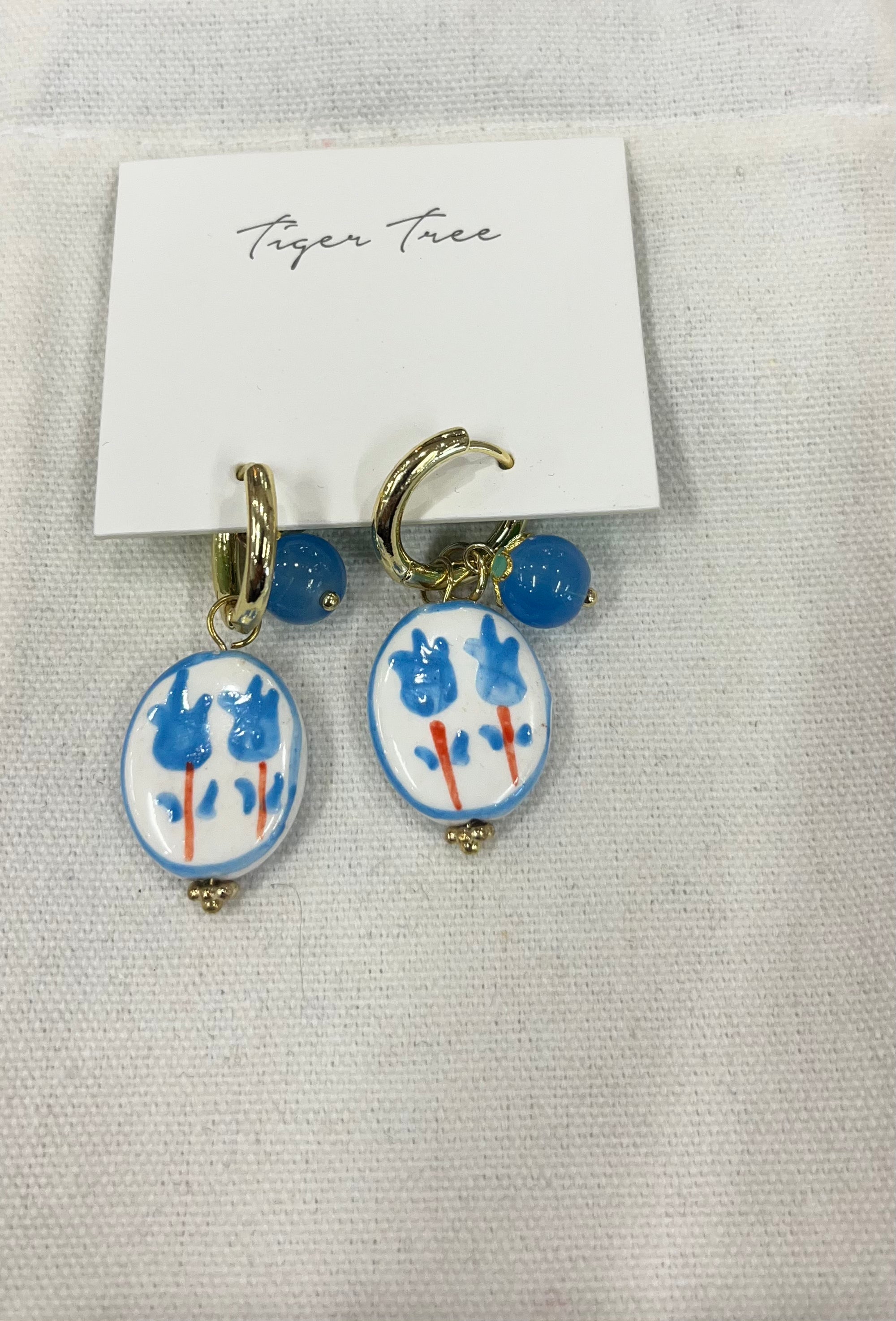 TIGER TREE - Blue Earrings