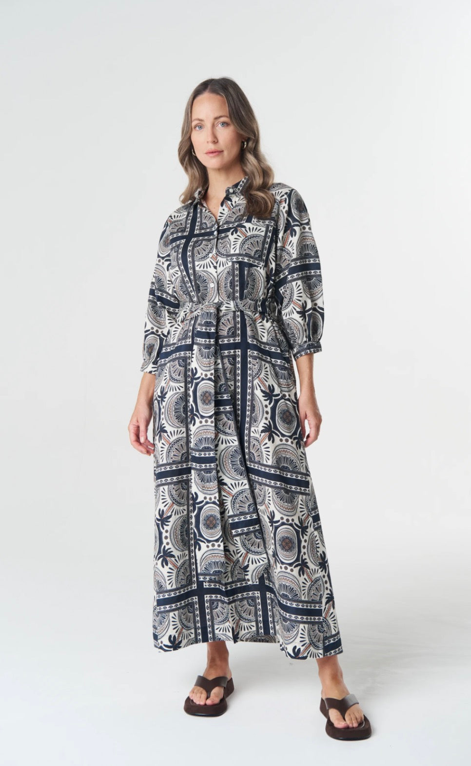 GOONDIWINDI - Desert Palm Print Dress