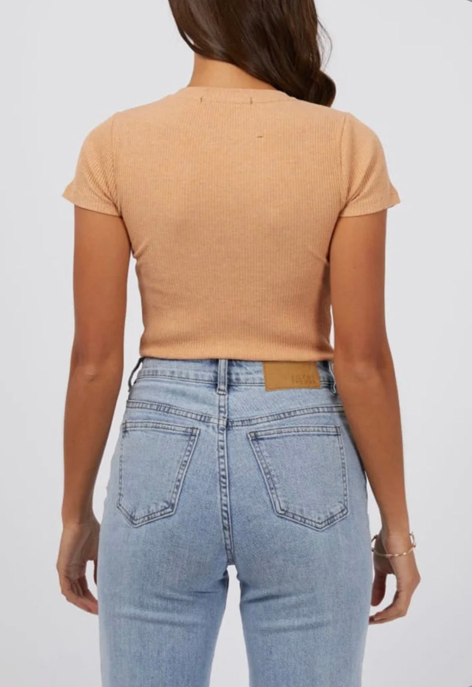SILENT THEORY - Bella Crop Tee - Peach