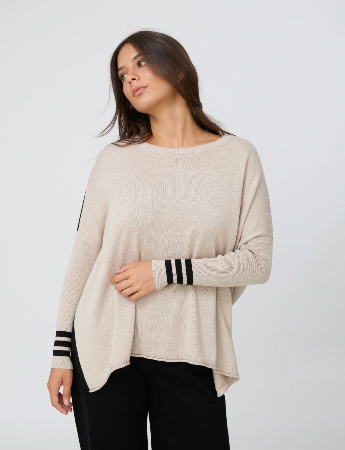 STELLA + GEMMA - Farah Knit - Natural/black