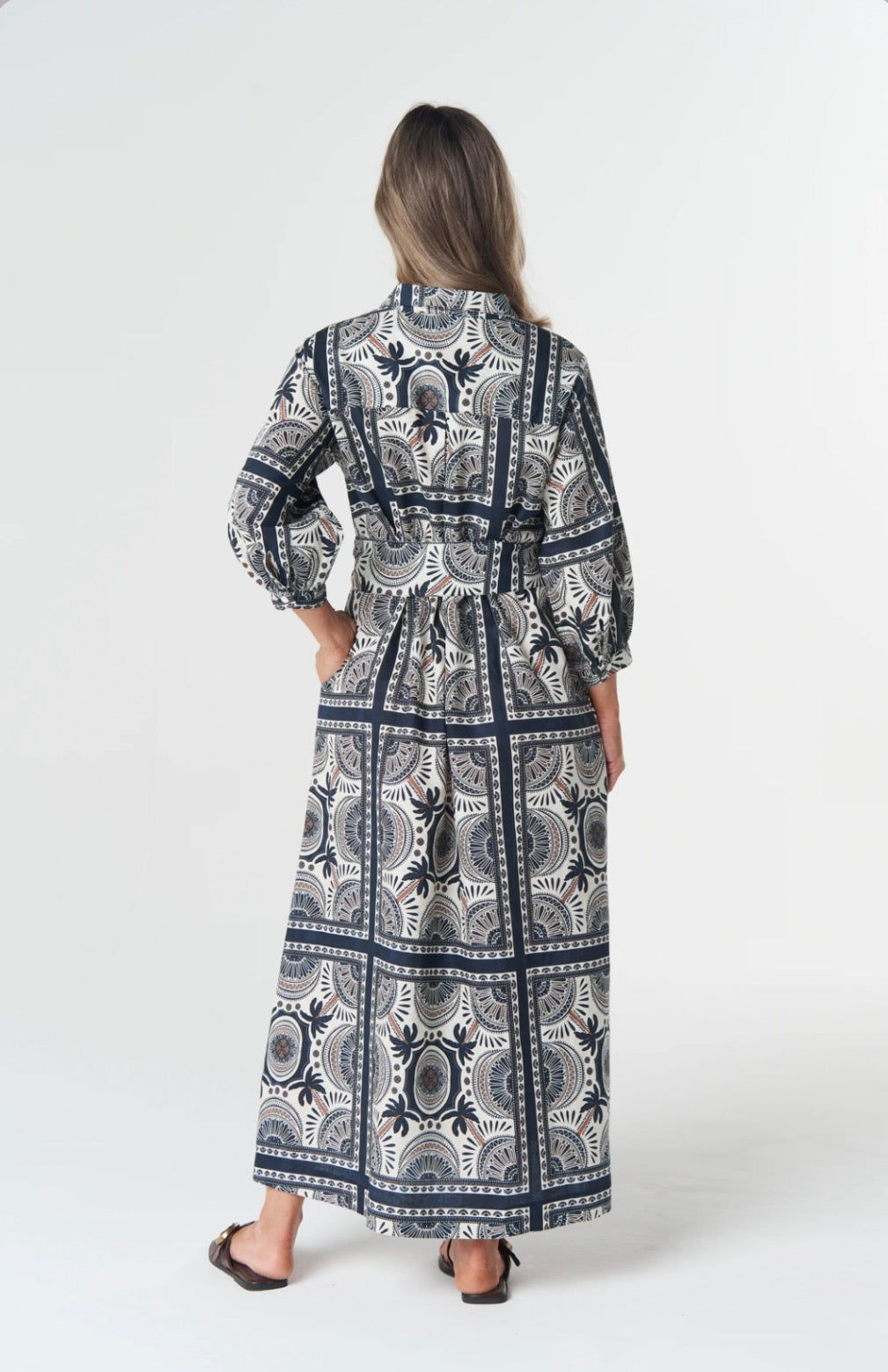 GOONDIWINDI - Desert Palm Print Dress