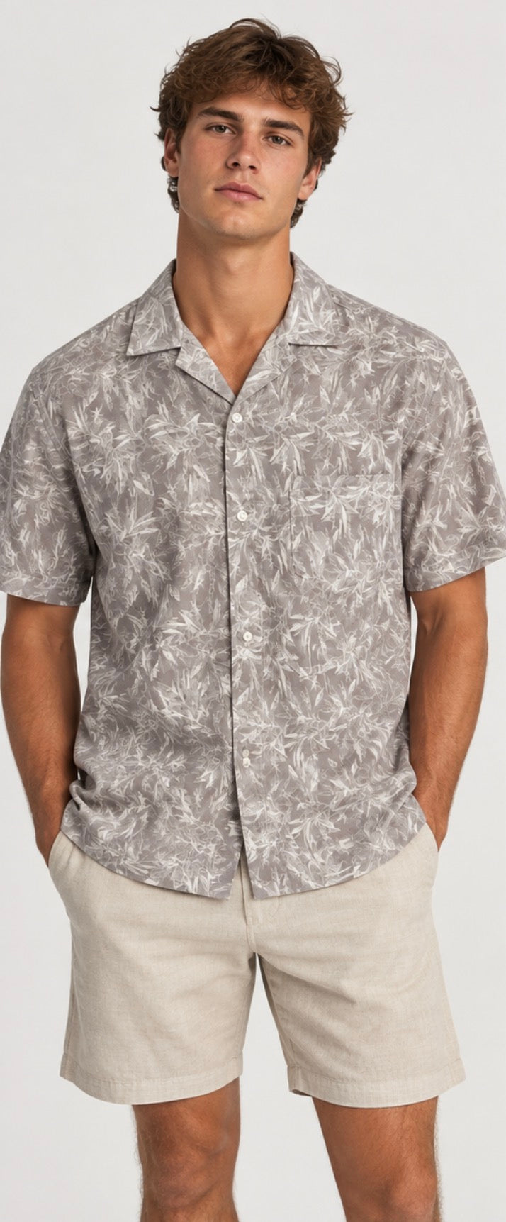 BRIDGEPORT- Putty Cotton Shirt