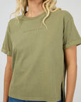 ALL ABOUT EVE - Washed Tee - Khaki