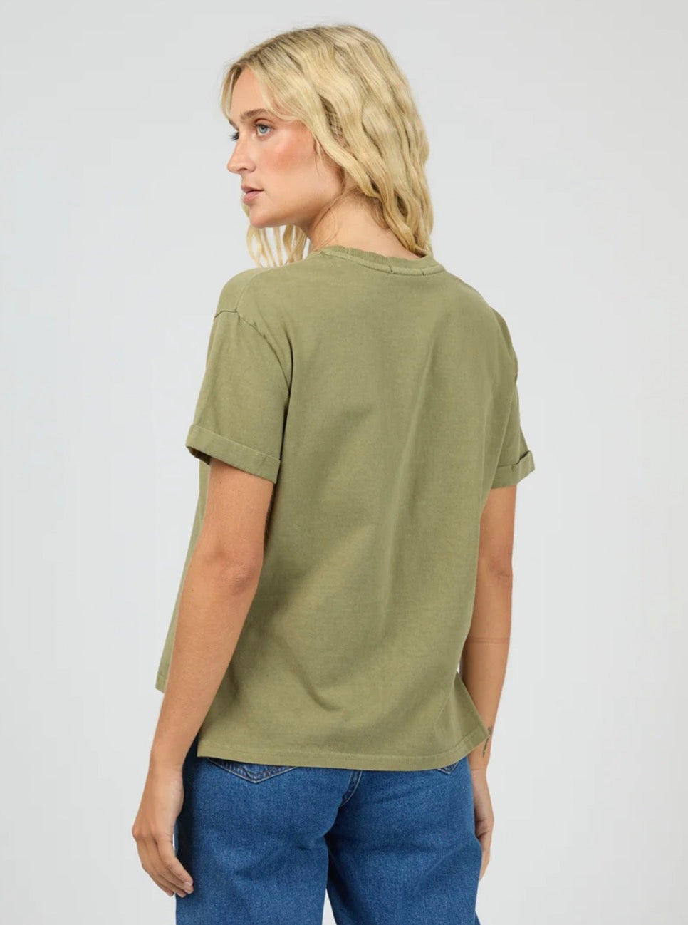 ALL ABOUT EVE - Washed Tee - Khaki