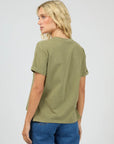 ALL ABOUT EVE - Washed Tee - Khaki