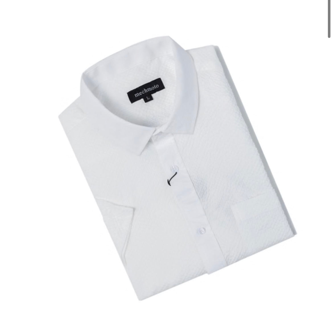 MECHMOTO - Linen SS shirt with chest pocket back box