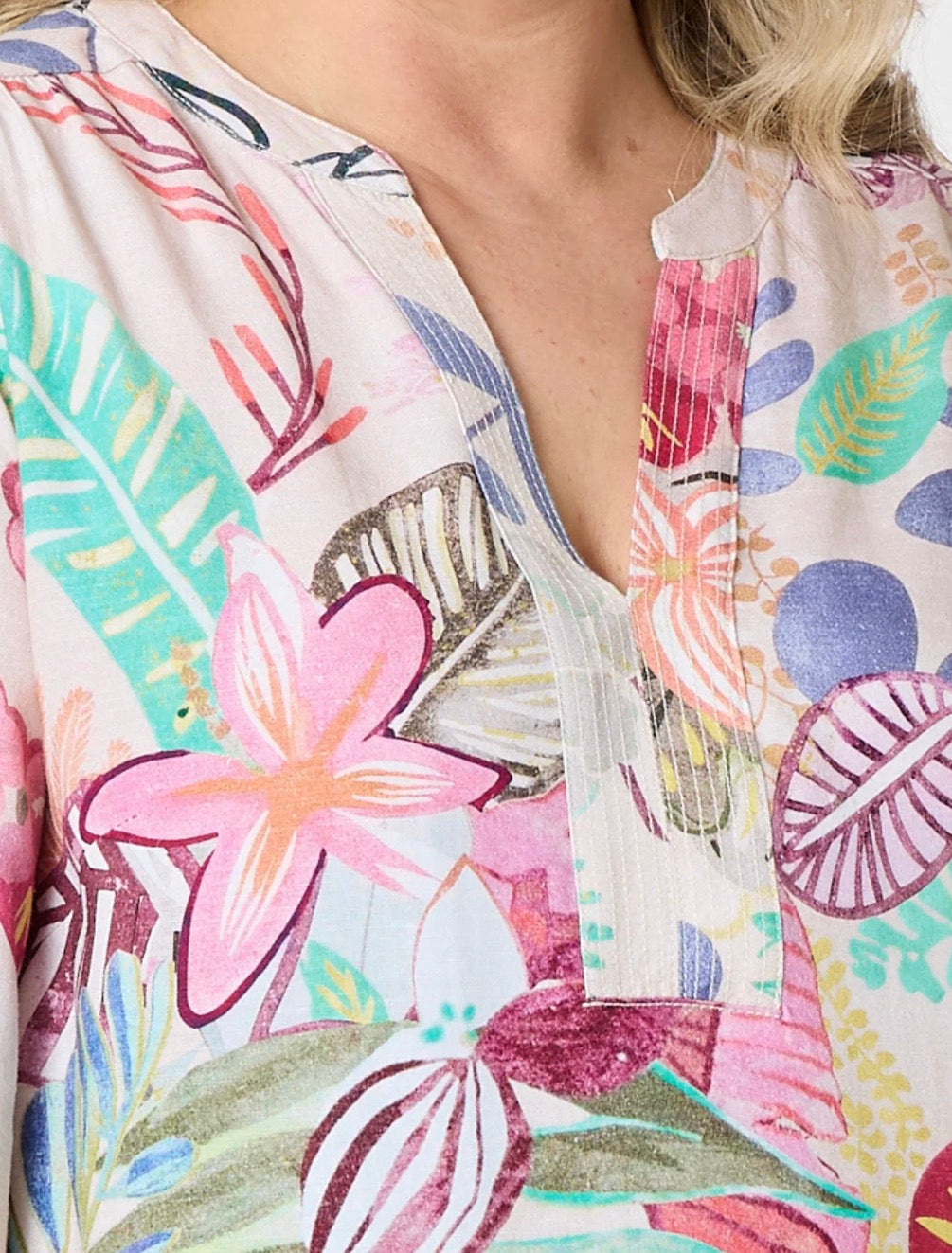 GORDON SMITH - Floral Print Dress - Pink Multi