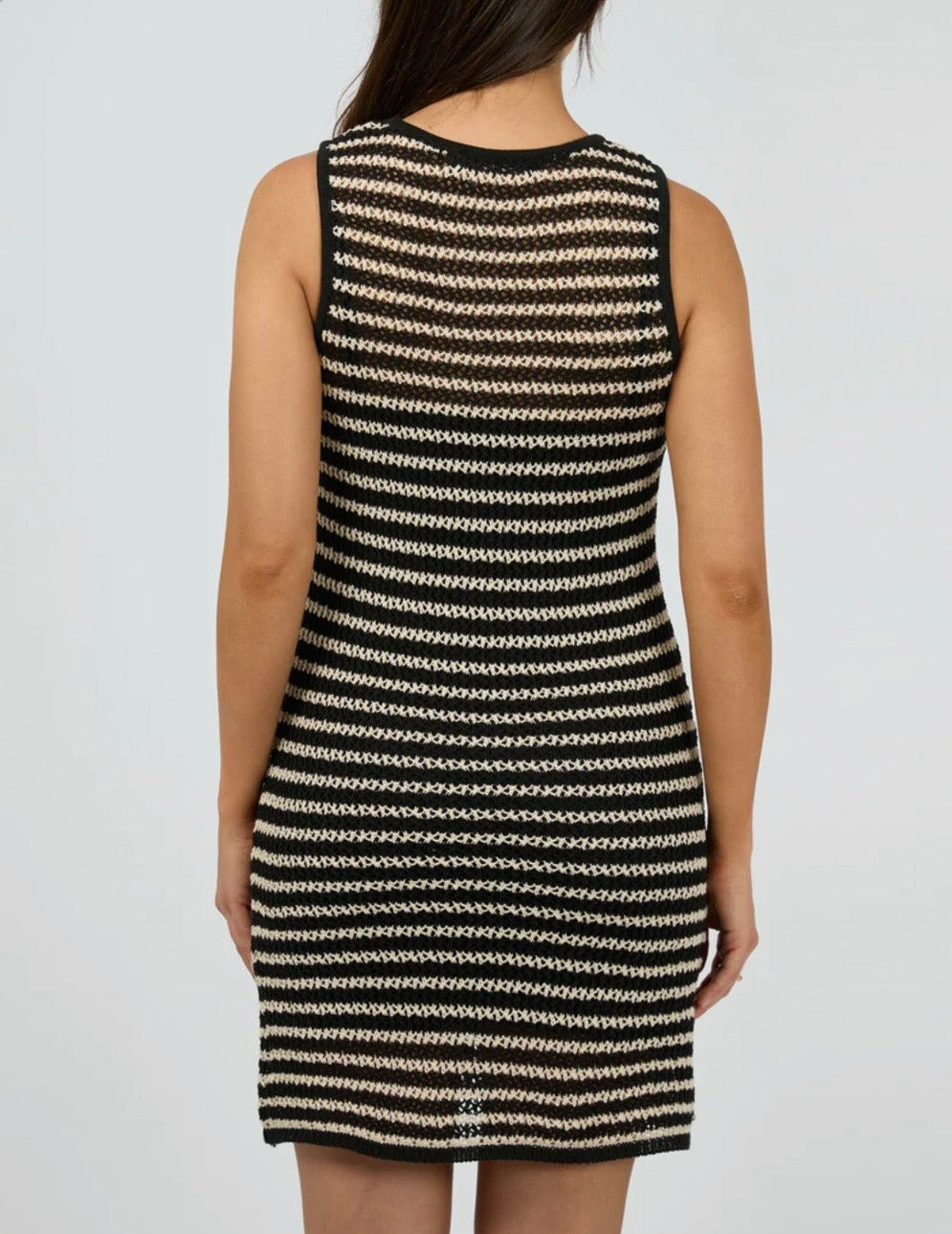 SILENT THEORY - Margo Crochet Mini Dress - Black