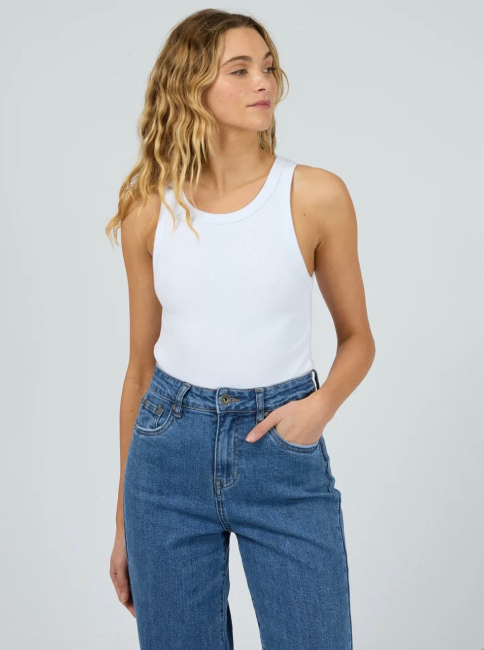 SILENT THEORY - Ella Tank - White
