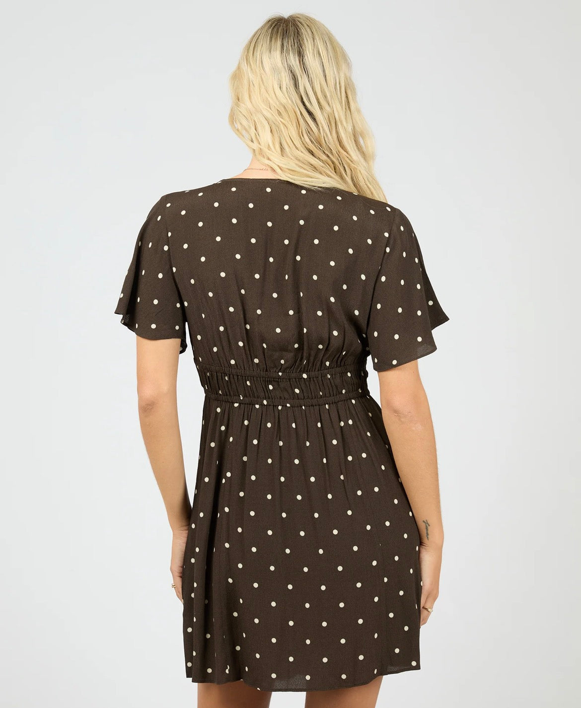 ALL ABOUT EVE - Emelia Skater Dress - Brown